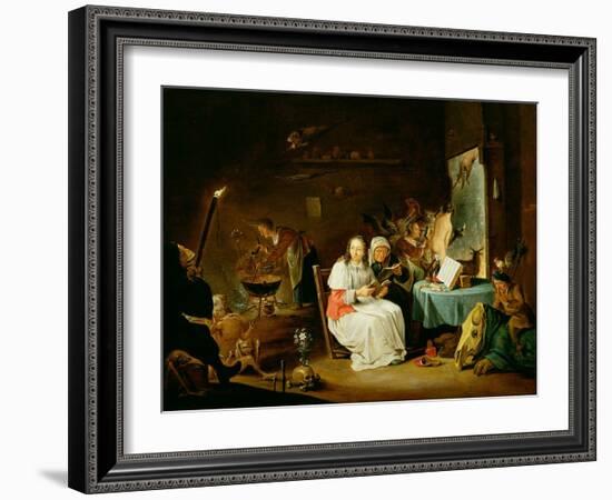 Witches Preparing for the Sabbat-David Teniers the Younger-Framed Giclee Print