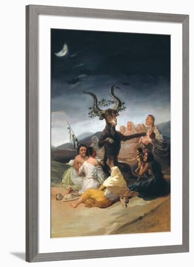 Witches Sabbath, 1797-1798-Francisco de Goya-Framed Premium Giclee Print