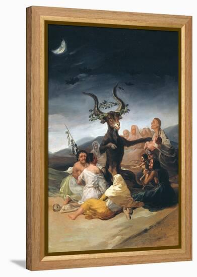 Witches Sabbath, 1797-1798-Francisco de Goya-Framed Premier Image Canvas