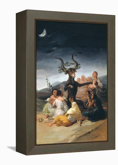 Witches Sabbath, 1797-1798-Francisco de Goya-Framed Premier Image Canvas