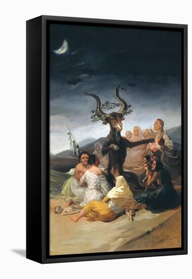 Witches Sabbath, 1797-1798-Francisco de Goya-Framed Premier Image Canvas