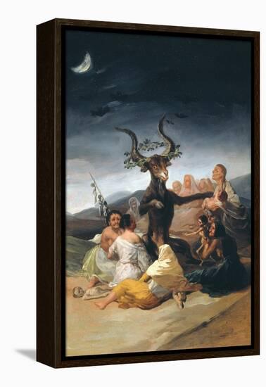 Witches Sabbath, 1797-1798-Francisco de Goya-Framed Premier Image Canvas