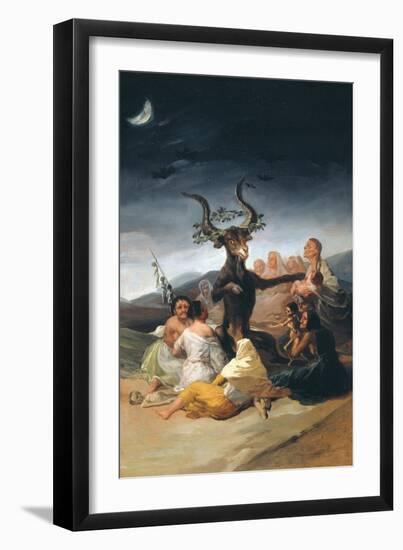 Witches Sabbath, 1797-1798-Francisco de Goya-Framed Premium Giclee Print