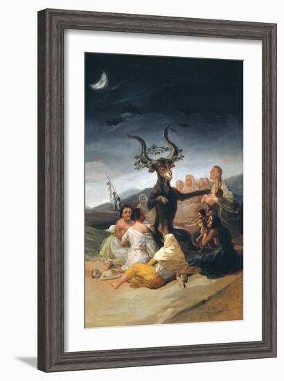 Witches Sabbath, 1797-1798-Francisco de Goya-Framed Giclee Print