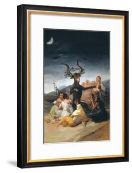 Witches Sabbath, 1797-1798-Francisco de Goya-Framed Giclee Print