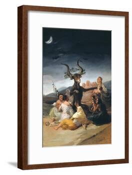 Witches Sabbath, 1797-1798-Francisco de Goya-Framed Giclee Print