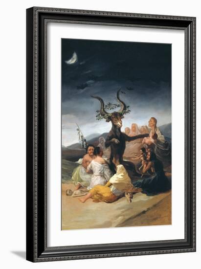 Witches Sabbath, 1797-1798-Francisco de Goya-Framed Giclee Print