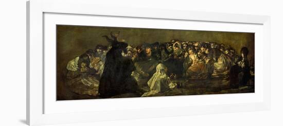 Witches' Sabbath (Acquelarre)-Francisco de Goya-Framed Giclee Print