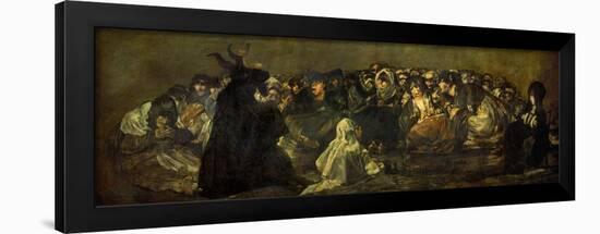 Witches' Sabbath (Acquelarre)-Francisco de Goya-Framed Giclee Print