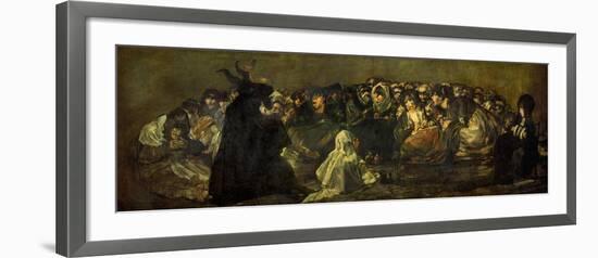 Witches' Sabbath (Acquelarre)-Francisco de Goya-Framed Giclee Print