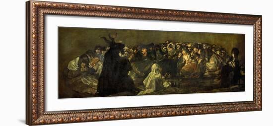 Witches' Sabbath (Acquelarre)-Francisco de Goya-Framed Giclee Print