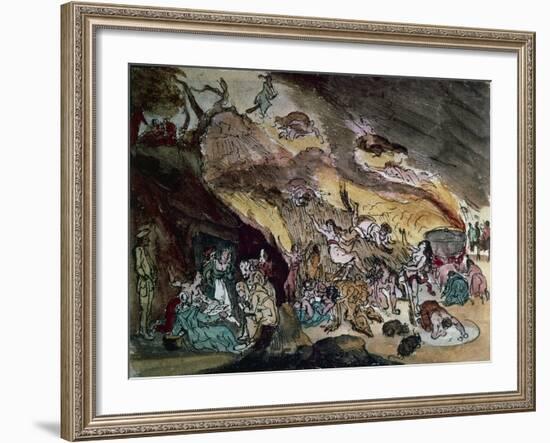 Witches' Sabbath, Drawing-null-Framed Giclee Print
