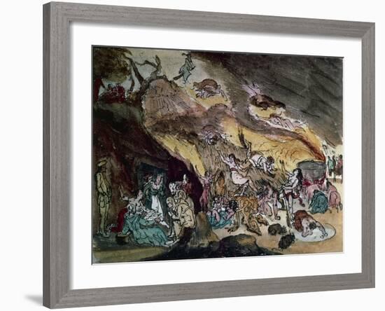 Witches' Sabbath, Drawing-null-Framed Giclee Print