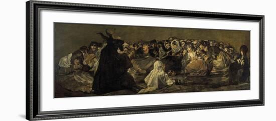 Witches' Sabbath or the Great He-Goat-Francisco de Goya-Framed Giclee Print