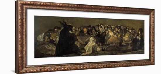 Witches' Sabbath or the Great He-Goat-Francisco de Goya-Framed Giclee Print