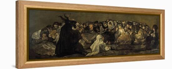 Witches' Sabbath or the Great He-Goat-Francisco de Goya-Framed Premier Image Canvas