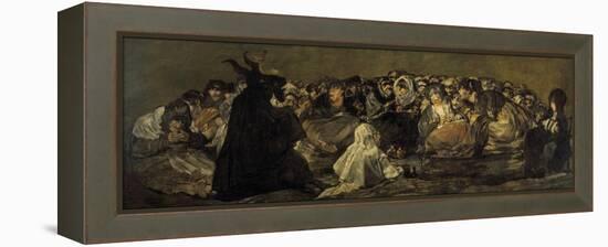 Witches' Sabbath or the Great He-Goat-Francisco de Goya-Framed Premier Image Canvas