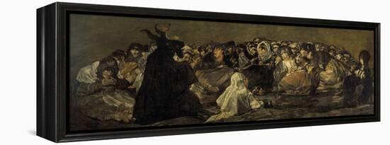 Witches' Sabbath or the Great He-Goat-Francisco de Goya-Framed Premier Image Canvas