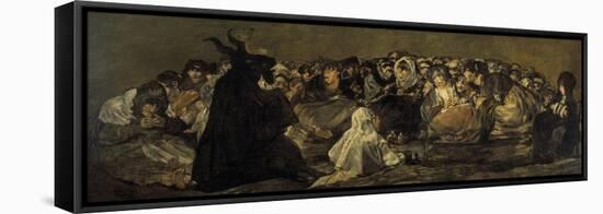 Witches' Sabbath or the Great He-Goat-Francisco de Goya-Framed Premier Image Canvas