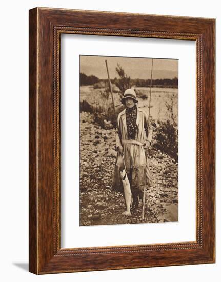 'With a catch at Tokanu, New Zealand', c1927, (1937)-Unknown-Framed Photographic Print