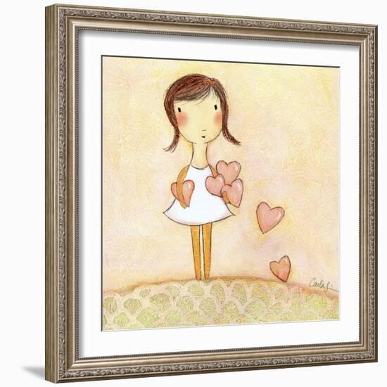 With All My Hearts-Carla Sonheim-Framed Art Print