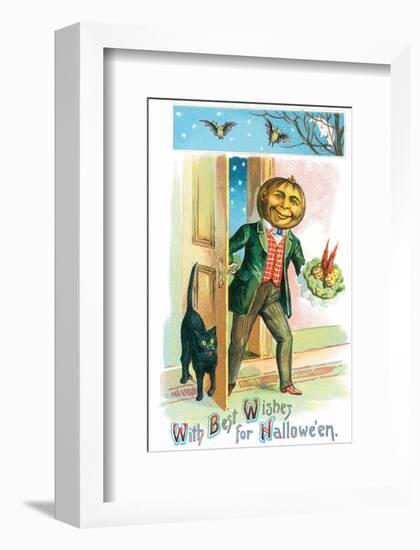 With Best Wishes for Halloween-null-Framed Premium Giclee Print