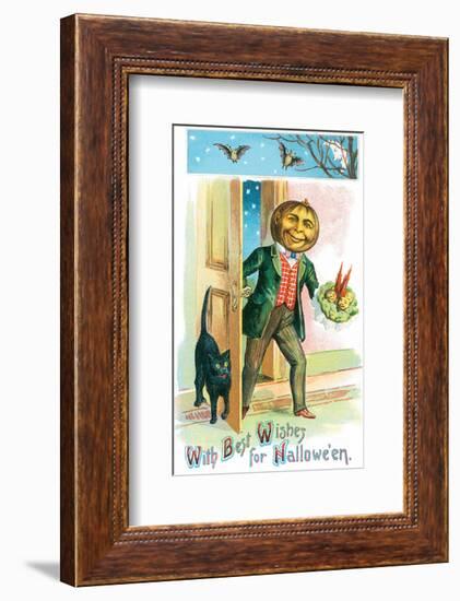 With Best Wishes for Halloween-null-Framed Art Print