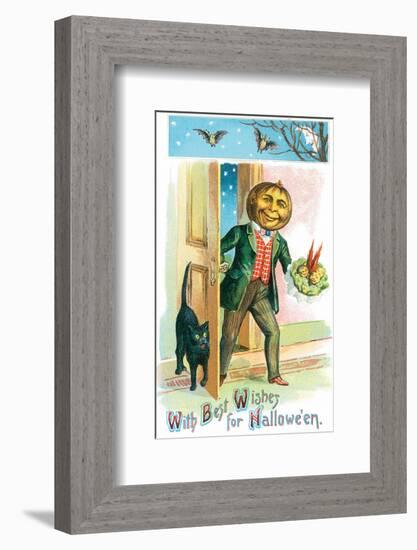 With Best Wishes for Halloween-null-Framed Art Print
