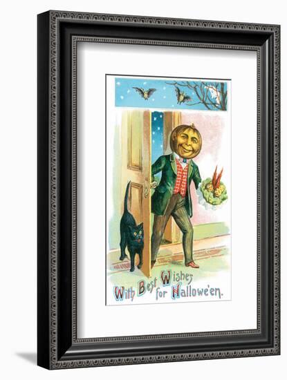 With Best Wishes for Halloween-null-Framed Art Print