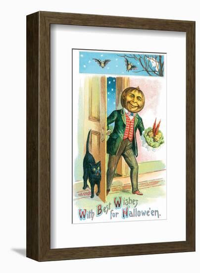 With Best Wishes for Halloween-null-Framed Art Print