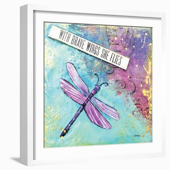 With Brave Wings She Flies-Britt Hallowell-Framed Art Print