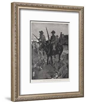With General Gatacre's Force, Scouts at Work-Frank Craig-Framed Giclee Print