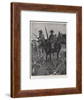 With General Gatacre's Force, Scouts at Work-Frank Craig-Framed Giclee Print