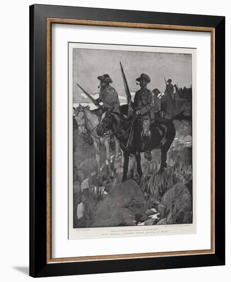 With General Gatacre's Force, Scouts at Work-Frank Craig-Framed Giclee Print