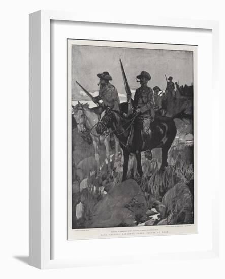 With General Gatacre's Force, Scouts at Work-Frank Craig-Framed Giclee Print