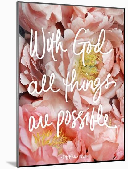 With God all things are possible-Sarah Gardner-Mounted Art Print