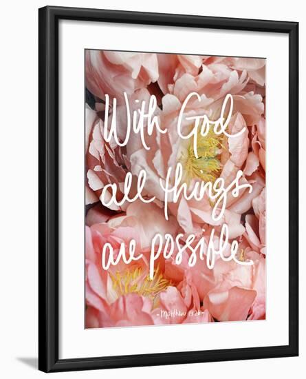 With God all things are possible-Sarah Gardner-Framed Art Print