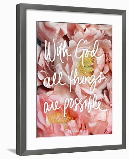 With God all things are possible-Sarah Gardner-Framed Art Print