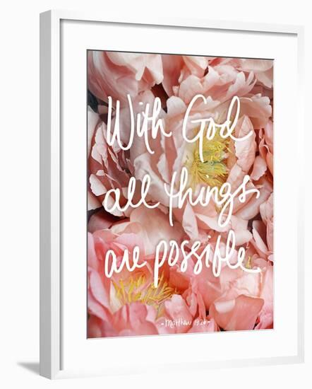 With God all things are possible-Sarah Gardner-Framed Art Print