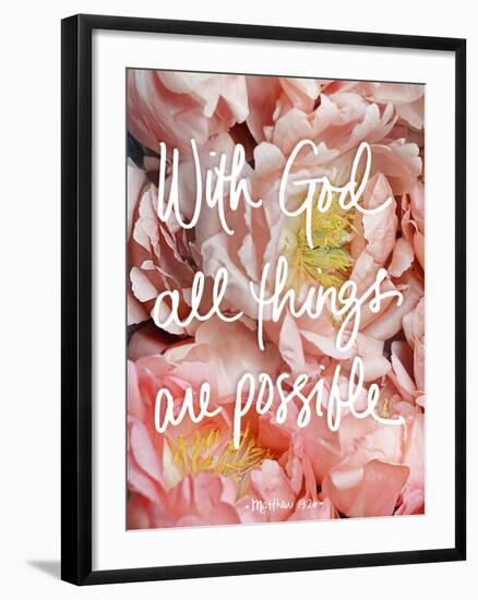 With God all things are possible-Sarah Gardner-Framed Art Print