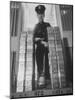 With Gold Bars in Federal Reserve Bank, Guard Wearing Protective Aluminum Overshoes-Walter Sanders-Mounted Photographic Print