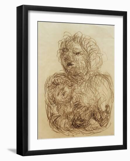 With Her Lateborn-Paul Klee-Framed Giclee Print