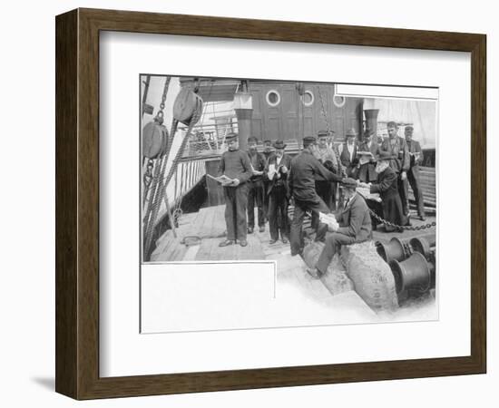 'With Jack afloat', St Andrew's Waterside Mission, London, c1903 (1903)-Unknown-Framed Photographic Print