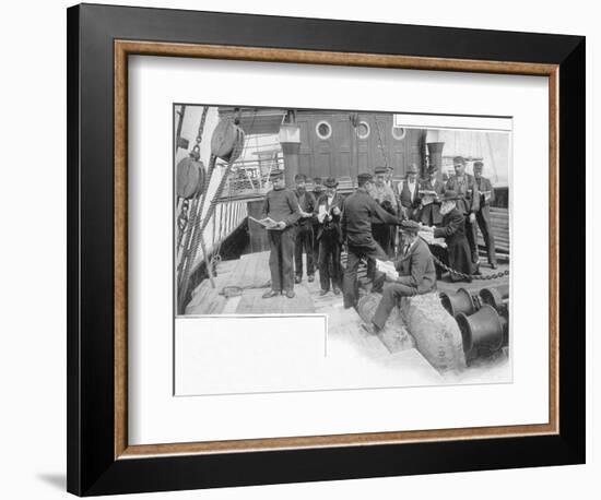 'With Jack afloat', St Andrew's Waterside Mission, London, c1903 (1903)-Unknown-Framed Photographic Print