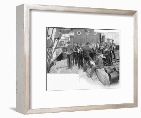 'With Jack afloat', St Andrew's Waterside Mission, London, c1903 (1903)-Unknown-Framed Photographic Print