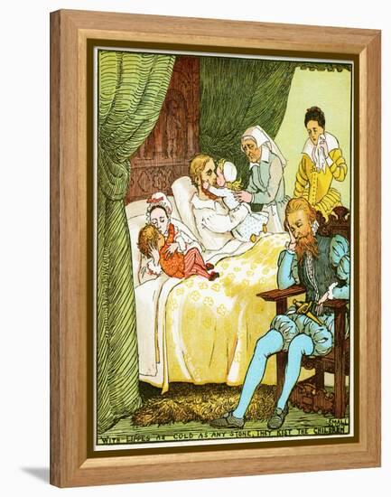 with Lips as Cold as Any Stone, They Kiss the Children Small , Illustration for Babes in the Wood,-Randolph Caldecott-Framed Premier Image Canvas