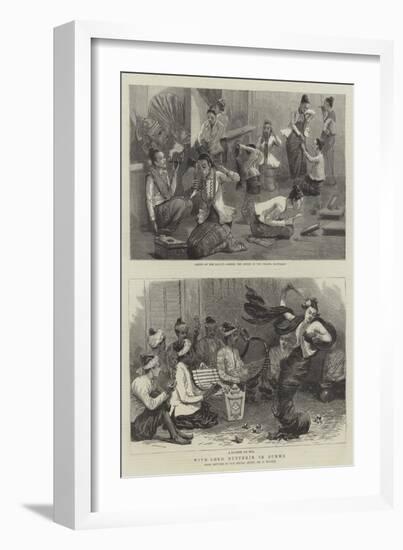 With Lord Dufferin in Burma-Frederic Villiers-Framed Giclee Print