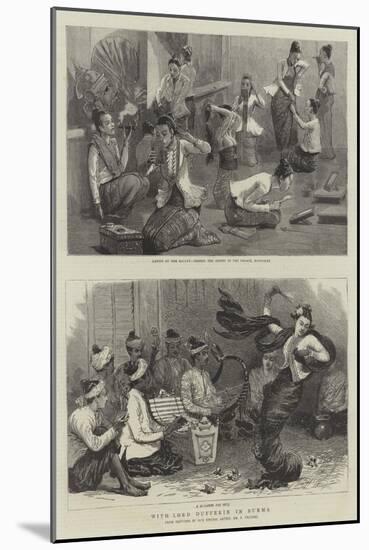 With Lord Dufferin in Burma-Frederic Villiers-Mounted Giclee Print