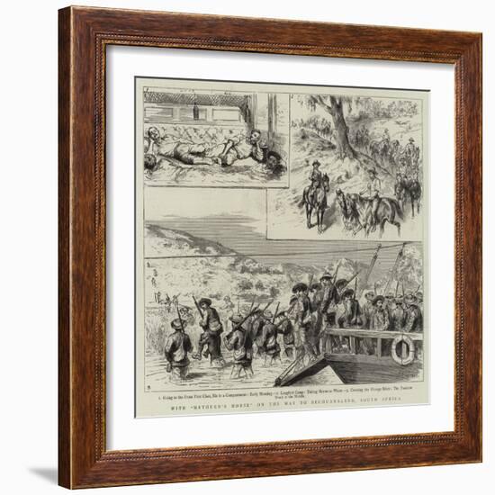 With Methuen's Horse on the Way to Bechuanaland, South Africa-Godefroy Durand-Framed Giclee Print