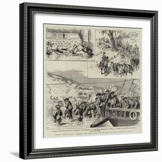 With Methuen's Horse on the Way to Bechuanaland, South Africa-Godefroy Durand-Framed Giclee Print